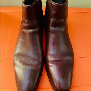 Hugo Boss Men's Dark Brown Leather Boots
